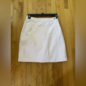 Lands’ End Wrap Skort in pale pink denim women’s size 10